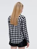 Czarno-biała koszula w kratę - czarny - CROPP - small2