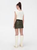 Spódnica z talią paperbag - zielony - CROPP - small3