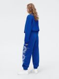 Niebieskie dresowe joggery z motywem smoka - granatowy - CROPP - small3