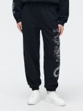 Czarne dresowe joggery z motywem smoka - czarny - CROPP - small2