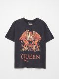 Koszulka z nadrukiem Queen - szary - CROPP - small1
