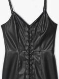 Vestito in ecopelle - Nero - CROPP - small5