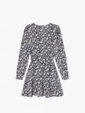 Czarna sukienka w kwiaty z paskiem - czarny - CROPP - small6