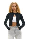 Czarny kardigan z guzikami - czarny - CROPP - small1