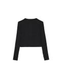 Czarny kardigan z guzikami - czarny - CROPP - small3