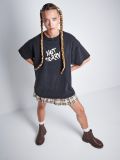 Koszulka oversize z nadrukiem - szary - CROPP - small5