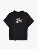 Koszulka oversize z nadrukiem - szary - CROPP - small1