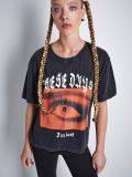 T-shirt nera con stampa fotografica - grigio scuro - CROPP - small1