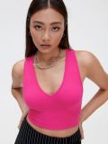 Różowy krótki top - różowy - CROPP - small2