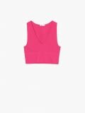 Różowy krótki top - różowy - CROPP - small4