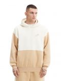 Dwukolorowa bluza z kapturem - beżowy - CROPP - small1