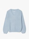 Sweter z dekoltem w serek - błękitny - CROPP - small4