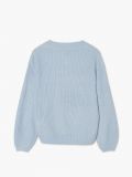 Sweter z dekoltem w serek - błękitny - CROPP - small6