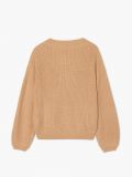Sweter z dekoltem w serek - beżowy - CROPP - small6