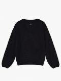 Sweter z dekoltem w serek - czarny - CROPP - small4