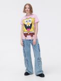 Tricou cu imprimeu SpongeBob SquarePants - roz-pastel - CROPP - small1