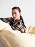 Karierte Hemdjacke - Blau - CROPP - small2