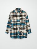 Karierte Hemdjacke - Blau - CROPP - small3