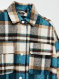 Karierte Hemdjacke - Blau - CROPP - small4