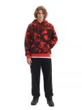 Czerwono-czarna bluza z kapturem - czerwony - CROPP - small2