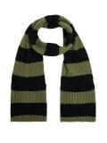Смугасте кашне - оливковий - CROPP - small1