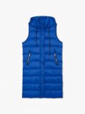 Pikowana kamizelka z kapturem - niebieski - CROPP - small5
