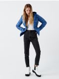 Kapuutsiga tepitud jope - sinine - CROPP - small1