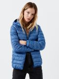 Kapuutsiga tepitud jope - sinine - CROPP - small2