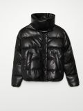 Pufferjacke aus Kunstleder - Schwarz - CROPP - small1