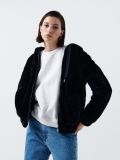 Zimní bunda s kapucí - černý - CROPP - small1