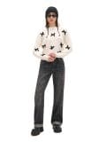Kremowy sweter z kokardkami - kremowy - CROPP - small3