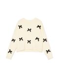 Kremowy sweter z kokardkami - kremowy - CROPP - small2