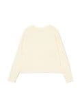 Kremowy sweter z kokardkami - kremowy - CROPP - small5