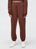 Joggery z haftem - brązowy - CROPP - small2
