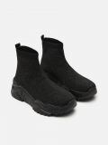 Pantofi sport cu partea superioară tip șosetă - negru - CROPP - small3