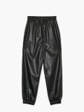 Czarne joggery z imitacji skóry - czarny - CROPP - small6