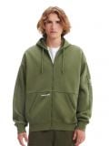 Zielona rozpinana bluza z kapturem ADU.LTD - zielony - CROPP - small3