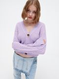 Fioletowy kardigan - fioletowy - CROPP - small2