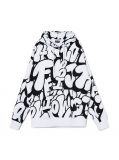Czarno-biała bluza z kapturem - biały - CROPP - small3