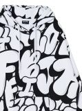 Czarno-biała bluza z kapturem - biały - CROPP - small4