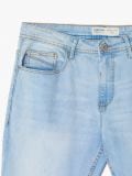 Jeansy slim z efektem sprania - niebieski - CROPP - small5