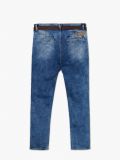 Jeansy slim z paskiem - niebieski - CROPP - small6