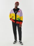 Wzorzysty kardigan - żółty - CROPP - small3