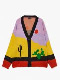 Wzorzysty kardigan - żółty - CROPP - small6
