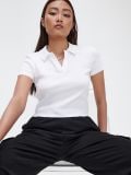 Biała koszulka polo - biały - CROPP - small1