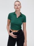 Koszulka polo - zielony - CROPP - small1