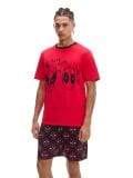 Kaheosaline pidžaamakomplekt Deadpool & Wolverine - punane - CROPP - small1
