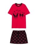 Kaheosaline pidžaamakomplekt Deadpool & Wolverine - punane - CROPP - small2