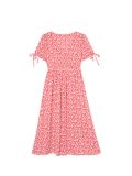 Czerwona sukienka w kwiaty - czerwony - CROPP - small2