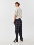 Ciemne joggery w kratę - granatowy - CROPP - small3